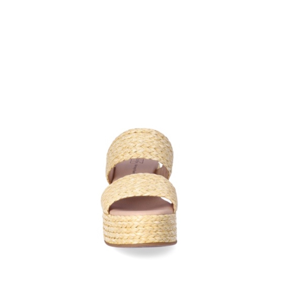 Women's Double Band Sandals/ Women's block heel sandals, Platform Slides Sandals - Picture 6 of 6